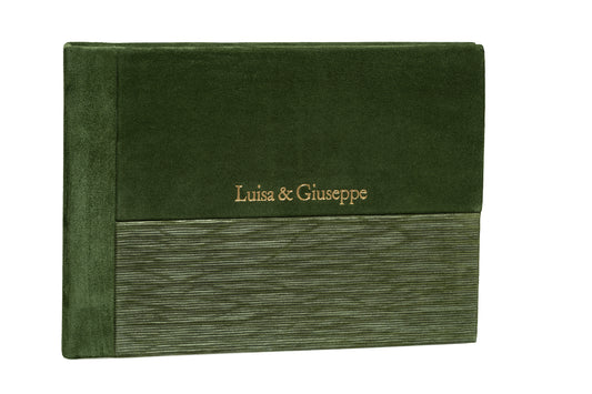 Album Matrimonio Digitale in Pelle Scamosciata | Con bauletto abbinato