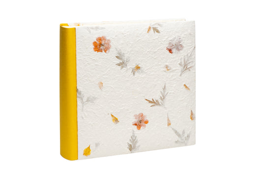 Album in Carta di Gelso e Tela | Inserti floreali