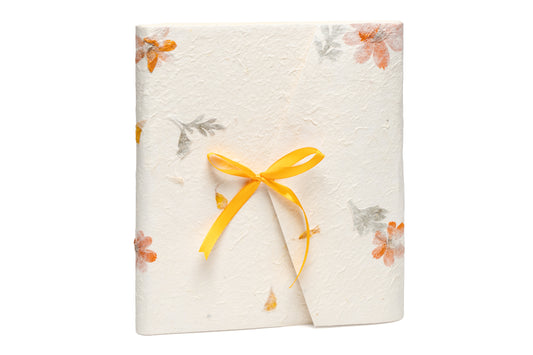 Album in carta di gelso | Inserti floreali