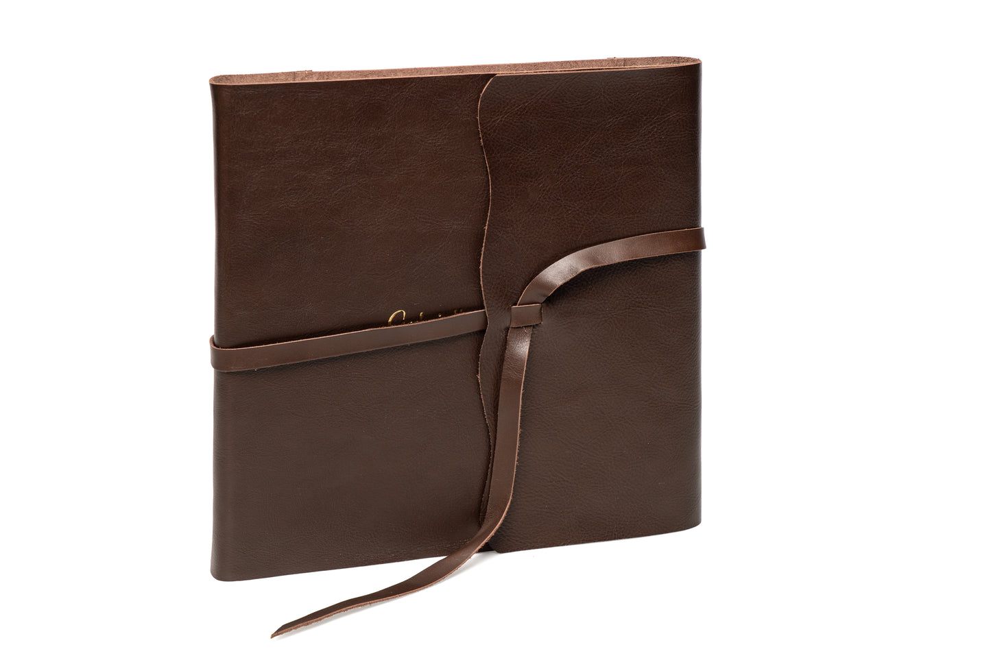 Album in Pelle Marrone | Con laccio e stampa