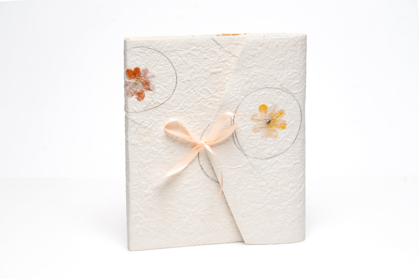 Album in carta di gelso | Inserti floreali
